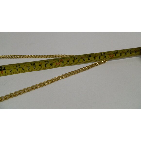 Vtg Costablanca Black Suede Envelope Clutch Gold Chain Strap Tiger Stripe Button - Picture 13 of 14